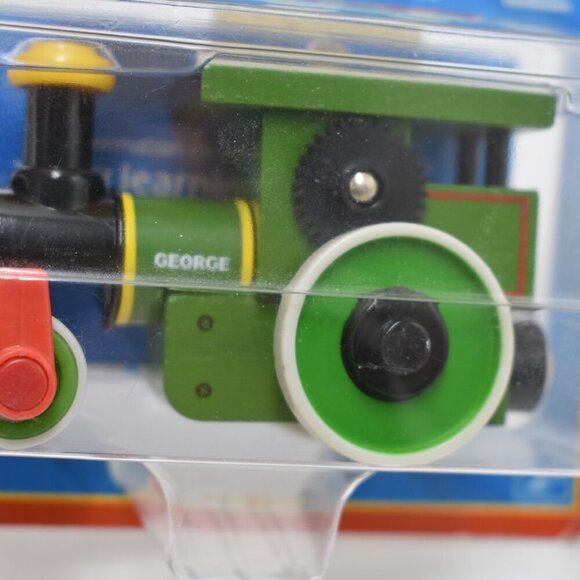 George Steamroller Character Card Thomas & Friends Wooden Railway Train 2005 New - Picture 7 of 11